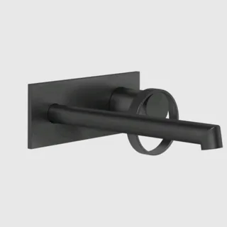 Смеситель для раковины, Gessi, Anello, цвет-черный матовый