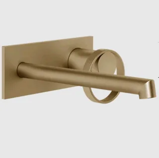 Смеситель для раковины, Gessi, Anello, цвет-Warm Bronze Br. PVD