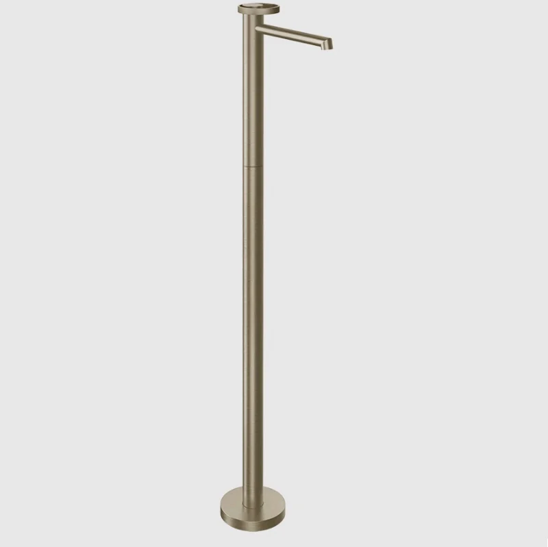 Смеситель для ванны, Gessi, Anello, напольный, цвет-Finox Brushed Nickel