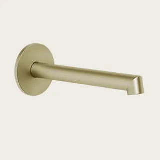 Излив, Gessi, Ingranaggio, цвет-Brushed Brass PVD