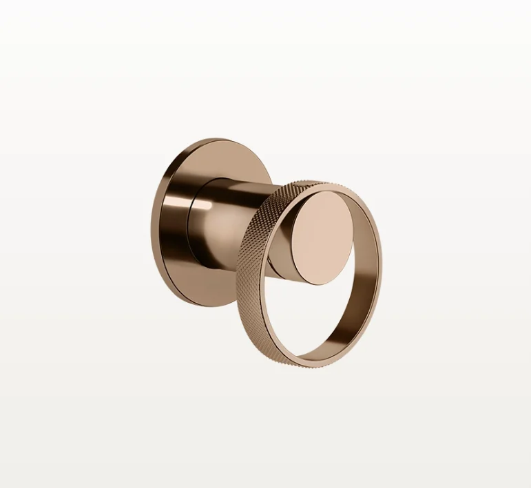 Смеситель для душа, Gessi, Anello, на 1 потребитель, цвет-Copper PVD