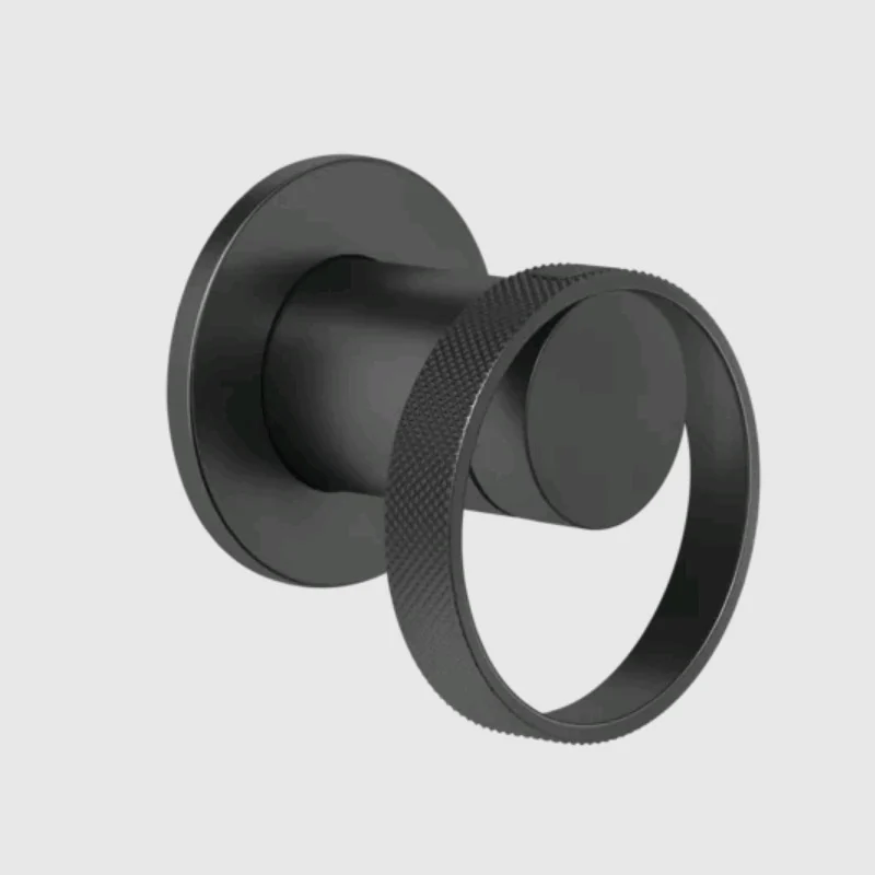 Смеситель для душа, Gessi, Anello, на 1 потребитель, цвет-черный матовый