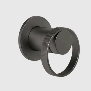 Смеситель для душа, Gessi, Anello, на 1 потребитель, цвет-Black Metal Brushed PVD