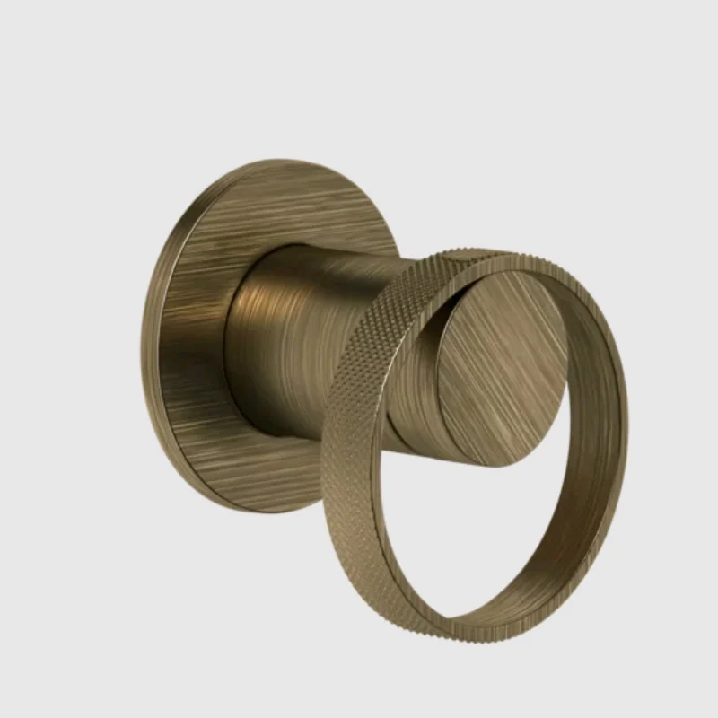 Смеситель для душа, Gessi, Anello, на 1 потребитель, цвет-Antique Brass