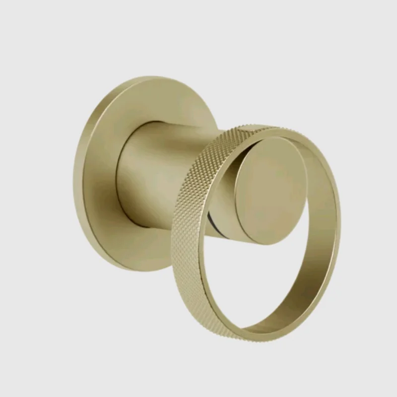 Смеситель для душа, Gessi, Anello, на 1 потребитель, цвет-Brushed Brass PVD