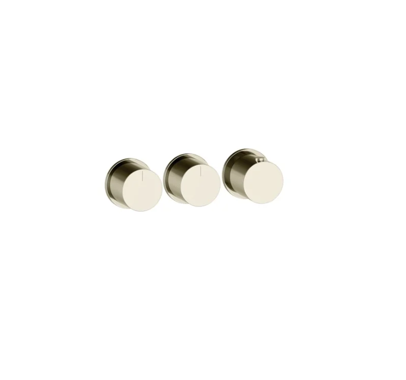 Смеситель для душа, Gessi, Anello, на 2 потребителя, цвет-Nickel PVD