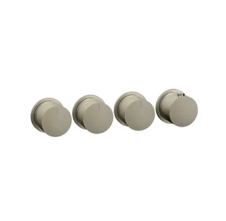 Смеситель для душа, Gessi, Anello, на 3 потребителя, цвет-Finox Brushed Nickel
