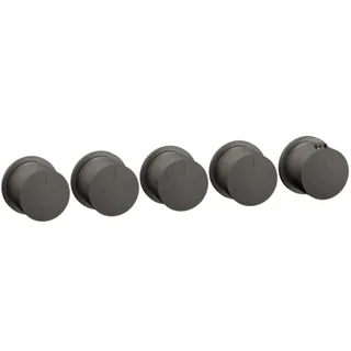 Смеситель для душа, Gessi, Anello, на 4 потребителя, цвет-Black Metal Brushed PVD (старый арт. 63438/707)