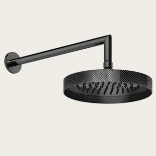 Верхний душ, Gessi, Anello, Diamantao, 218*218, цвет-Black Metal PVD