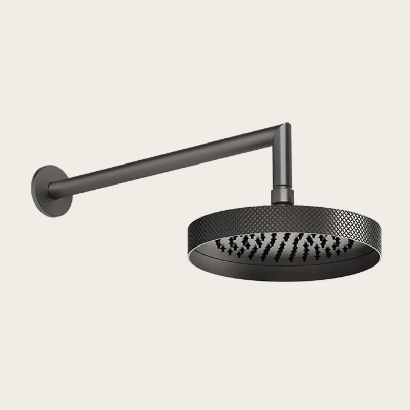 Верхний душ, Gessi, Anello, Diamantao, 218*218, цвет-Black Metal Brushed PVD