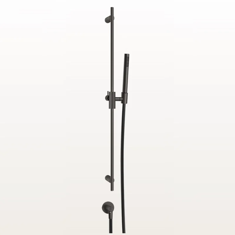 Душевой гарнитур, Gessi, Anello, 23, цвет-Black Metal Brushed PVD