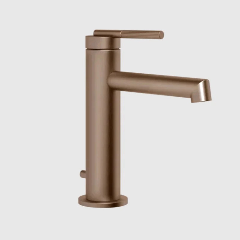 Смеситель для раковины, Gessi, Ingranaggio, цвет-Copper Brushed PVD