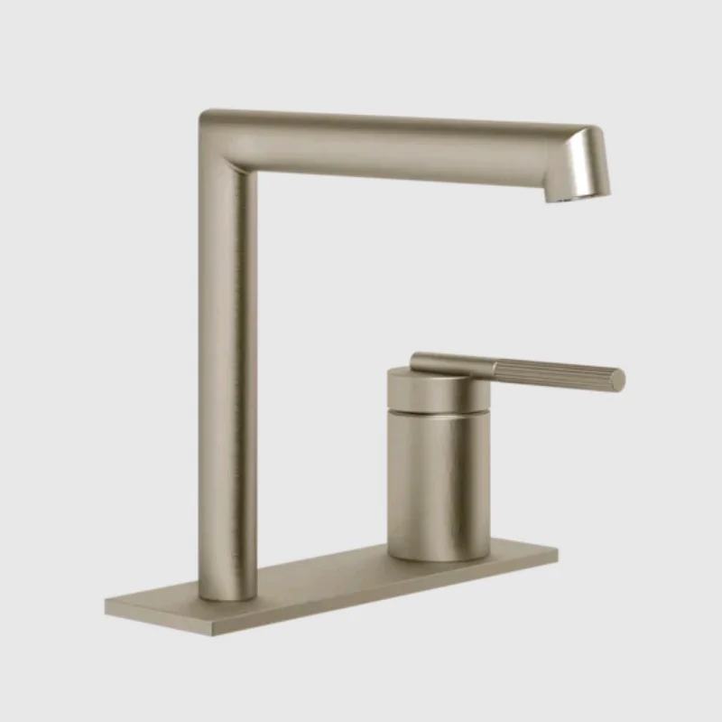 Смеситель для раковины, Gessi, Ingranaggio, цвет-Finox Brushed Nickel