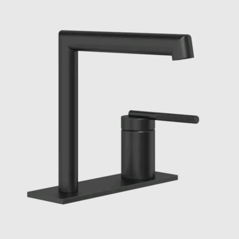 Смеситель для раковины, Gessi, Ingranaggio, цвет-черный матовый
