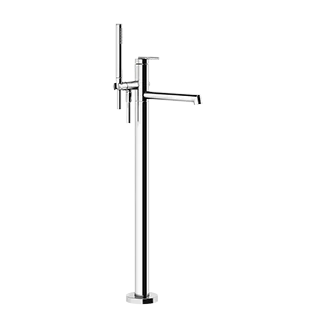 Смеситель для ванны и душа, Gessi, Ingranaggio, напольный, цвет-хром