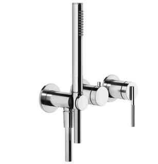 Смеситель для душа, Gessi, Ingranaggio, на 2 потребителя, цвет-хром