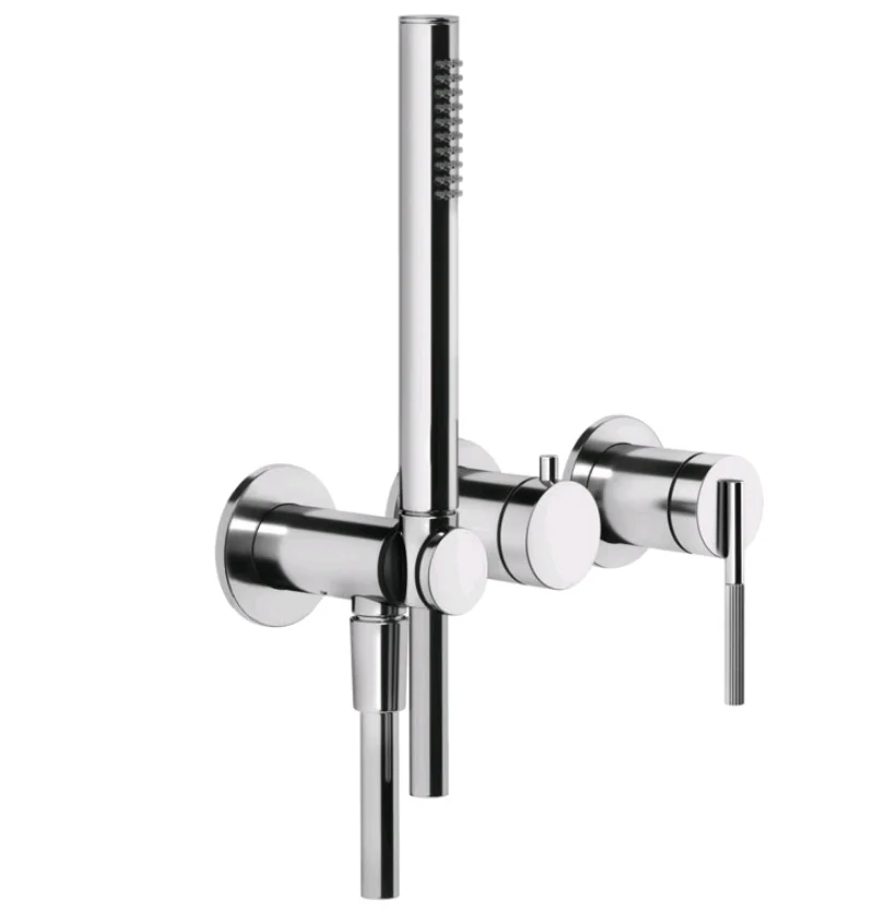 Смеситель для душа, Gessi, Ingranaggio, на 2 потребителя, цвет-хром