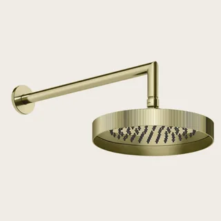 Верхний душ, Gessi, Rigato, 218*218, цвет-Brass PVD