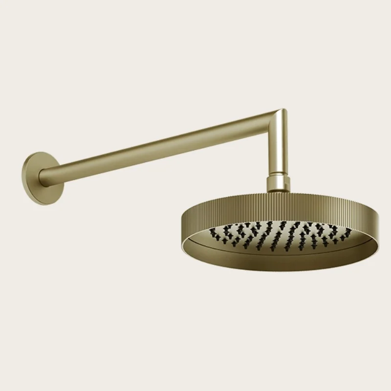 Верхний душ, Gessi, Rigato, 218*218, цвет-Brushed Brass PVD