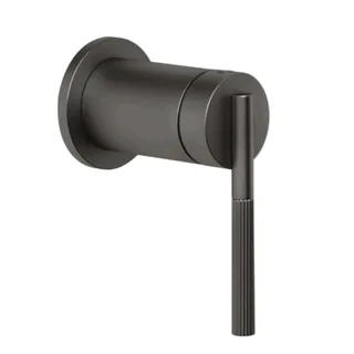 Смеситель для душа, Gessi, Ingranaggio, на 1 потребитель, цвет-Black Metal Brushed PVD