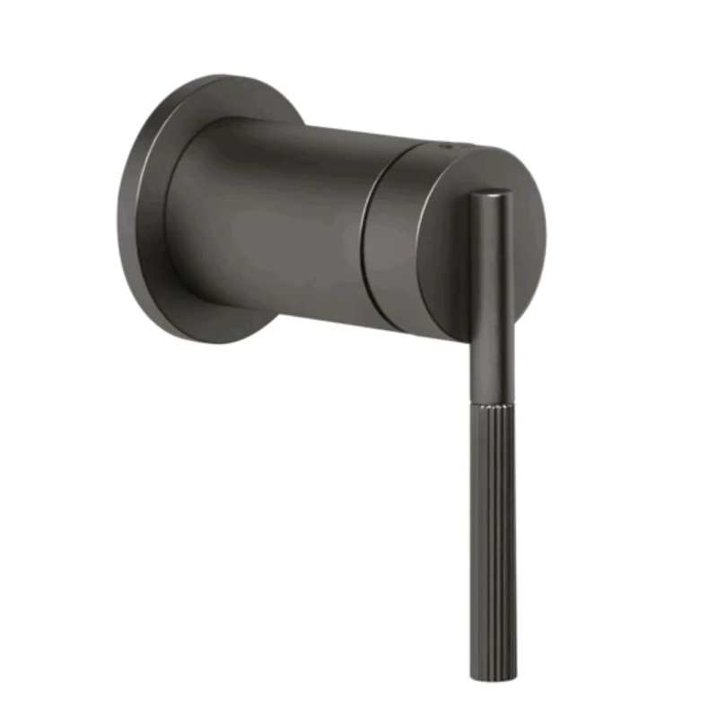 Смеситель для душа, Gessi, Ingranaggio, на 1 потребитель, цвет-Black Metal Brushed PVD