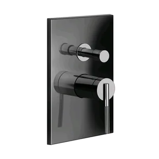 Смеситель для душа, Gessi, Ingranaggio, на 2 потребителя, цвет-Black Metal PVD