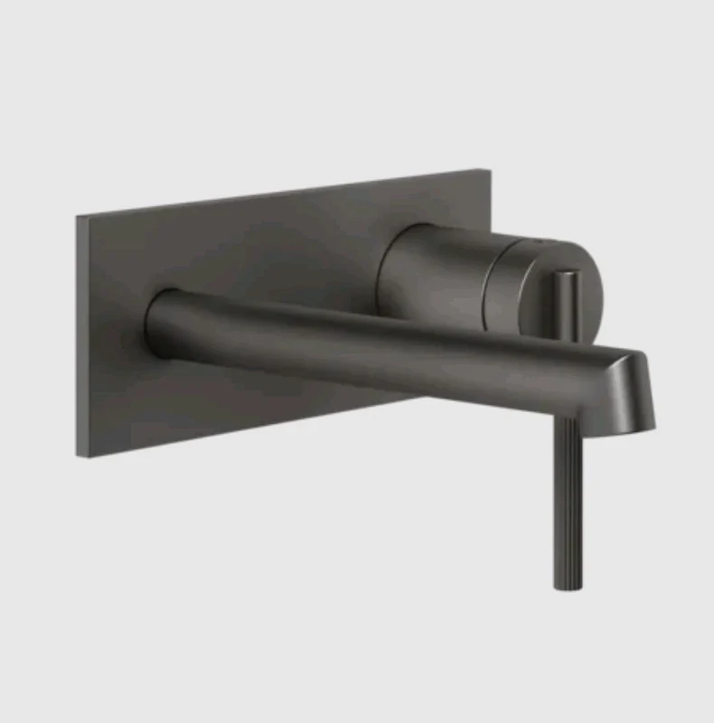 Смеситель для раковины, Gessi, Ingranaggio, цвет-Black Metal Brushed PVD