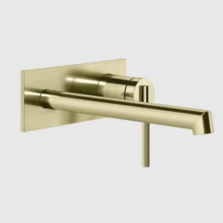 Смеситель для раковины, Gessi, Ingranaggio, цвет-Brass PVD — иконка