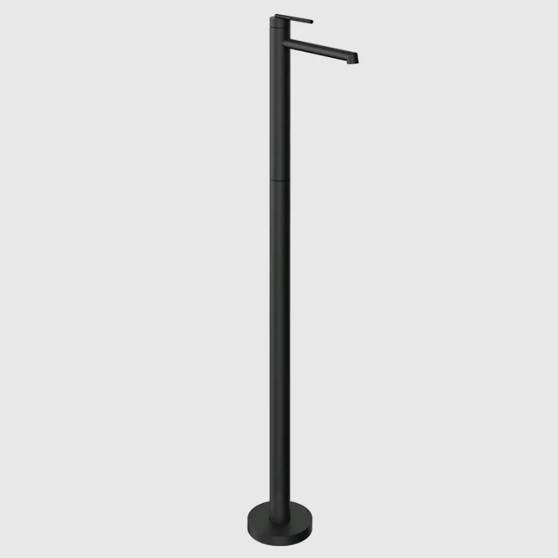 Смеситель для раковины, Gessi, Ingranaggio, напольный, цвет-черный матовый