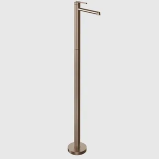 Смеситель для раковины, Gessi, Ingranaggio, напольный, цвет-Copper Brushed PVD