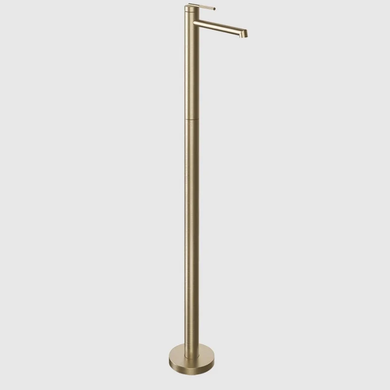 Смеситель для раковины, Gessi, Ingranaggio, напольный, цвет-Warm Bronze Brushed PVD