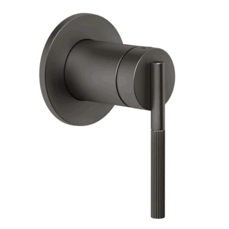 Смеситель для душа, Gessi, Ingranaggio, на 1 потребитель, цвет-Black Metal Brushed PVD
