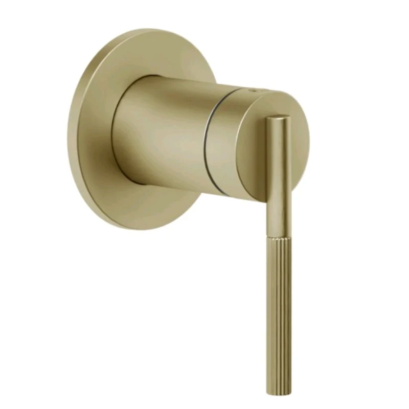Смеситель для душа, Gessi, Ingranaggio, на 1 потребитель, цвет-Brushed Brass PVD
