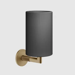 Стакан, Gessi, Anello, шгв 75*107*171, цвет стакана-чёрный, цвет держателя-Copper PVD — иконка