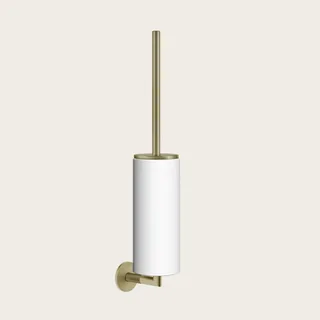 Ёршик, Gessi, Anello, шгв 76*107*470, цвет колбы-белый, цвет-Brushed Brass PVD