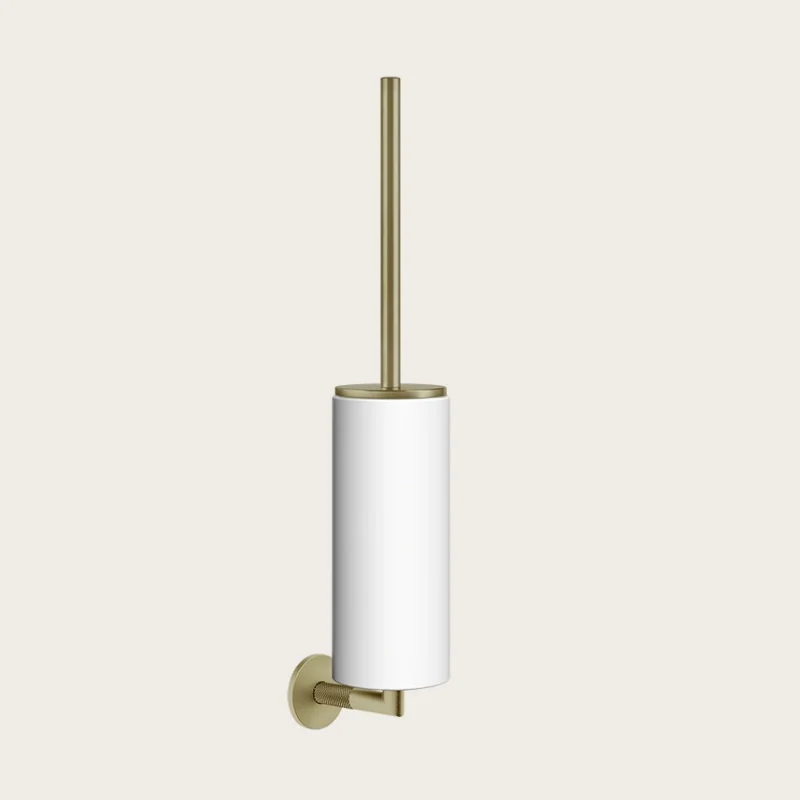 Ёршик, Gessi, Anello, шгв 76*107*470, цвет колбы-белый, цвет-Brushed Brass PVD