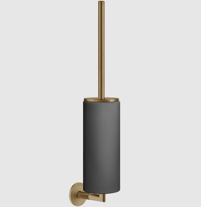 Ёршик, Gessi, Anello, шгв 76*107*469, цвет колбы-черный, цвет-Copper PVD/чёрный