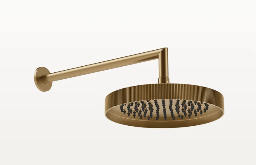 Верхний душ, Gessi, Rigato, 250*250, цвет-Warm Bronze Brushed PVD