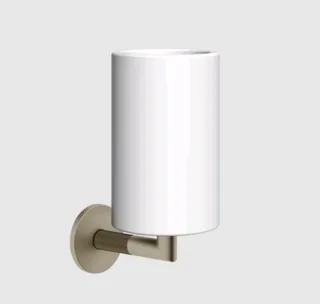 Стакан, Gessi, Ingranaggio, шгв 75*107*171, цвет-белый/Finox Brushed Nickel
