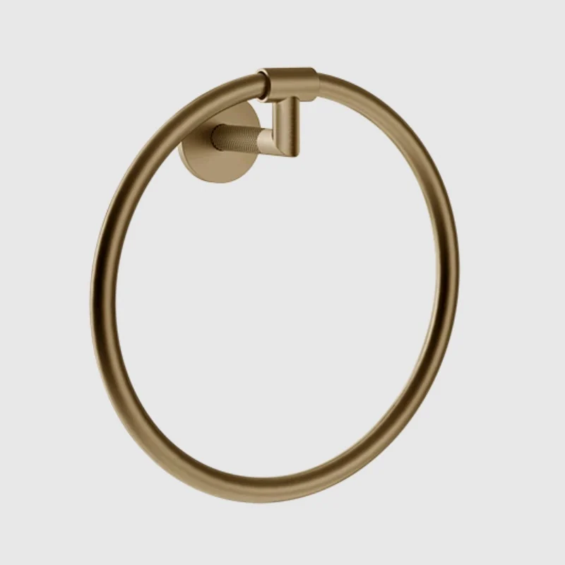 Полотенцедержатель, Gessi, Anello, шгв 222*78*224, цвет-Warm Bronze Brushed PVD