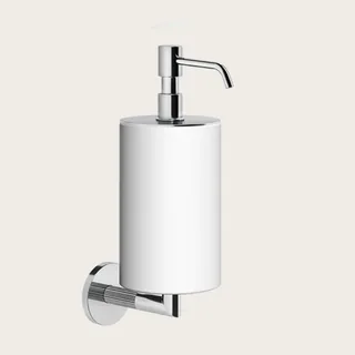 Дозатор для жидкого мыла, Gessi, Ingranaggio, шгв 75*128*243, цвет дозатора-хром/белый