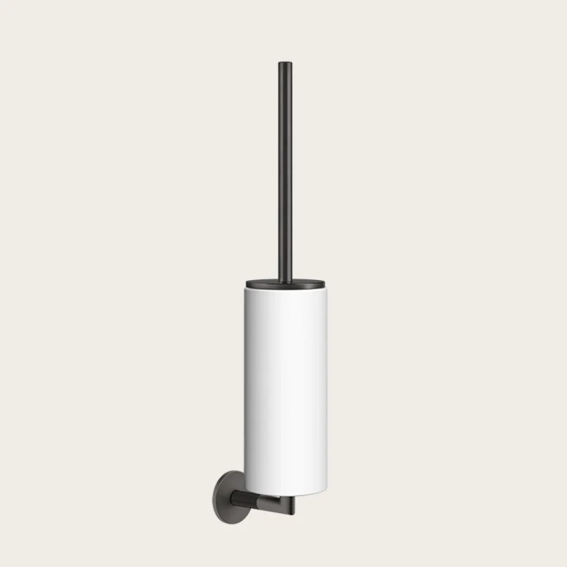 Ёршик, Gessi, Ingranaggio, шгв 76*107*469, цвет колбы-белый, цвет-Black Metal Brushed PVD