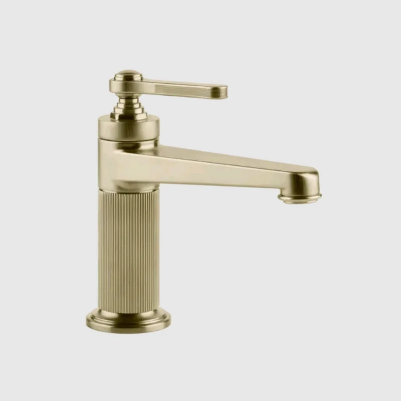 Смеситель для раковины, Gessi, VENTI20, цвет-Brushed Brass PVD