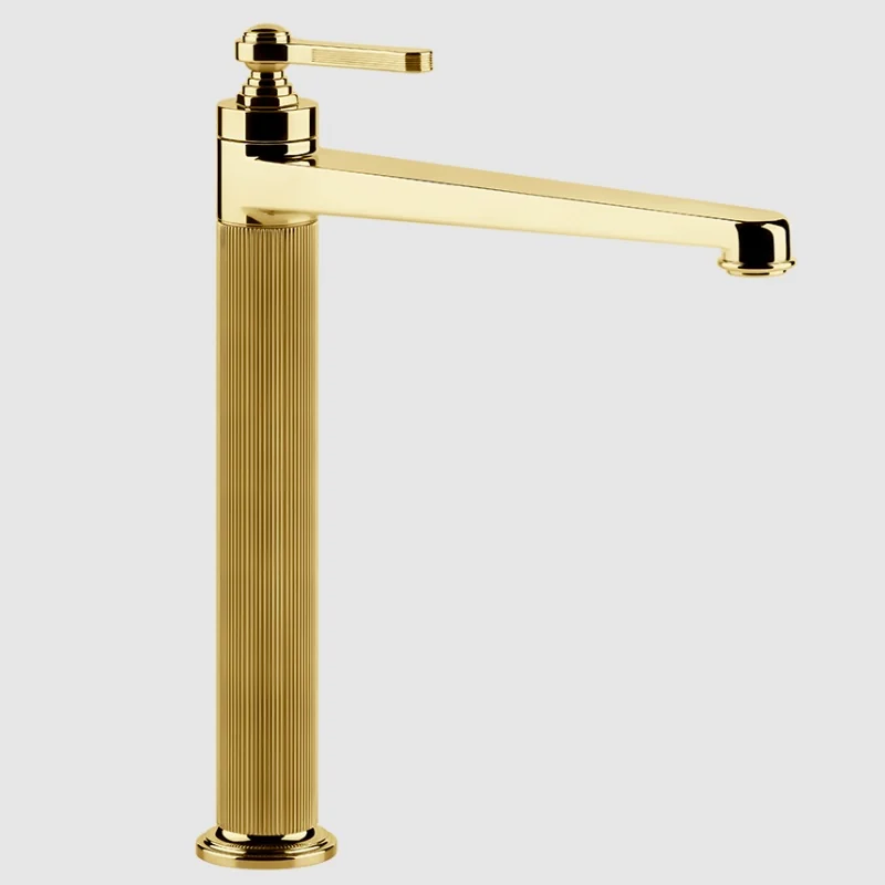 Смеситель для раковины, Gessi, VENTI20, на раковину/столешницу, цвет-Gold PVD