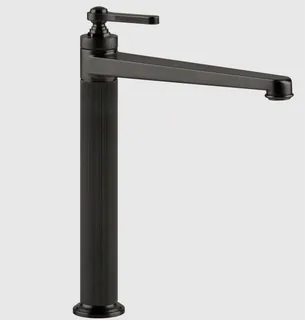 Смеситель для раковины, Gessi, VENTI20, цвет-Black Metal Brushed PVD
