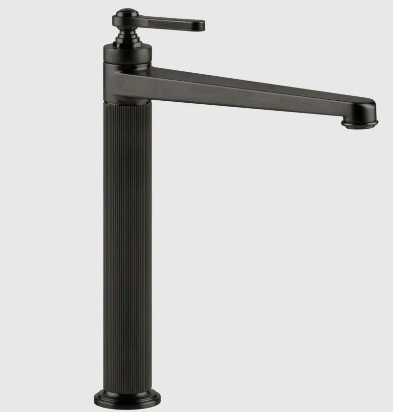 Смеситель для раковины, Gessi, VENTI20, цвет-Black Metal Brushed PVD