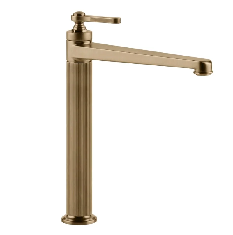 Смеситель для раковины, Gessi, VENTI20, цвет-Warm Bronze Brushed PVD