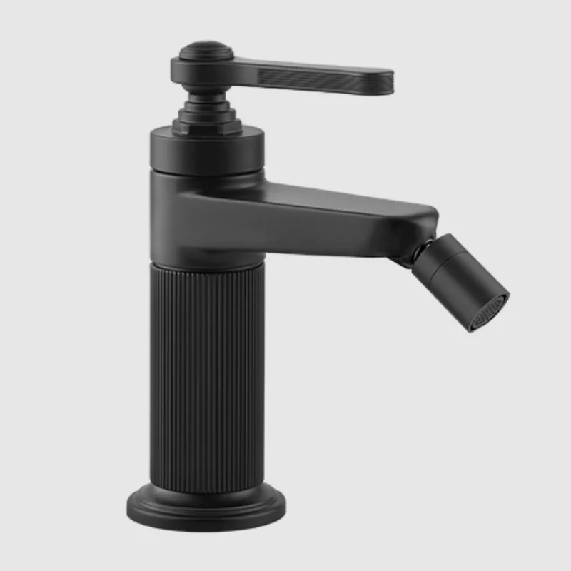 Смеситель для биде, Gessi, VENTI20, цвет-черный матовый