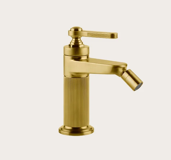 Смеситель для биде, Gessi, VENTI20, цвет-Brushed Gold PVD