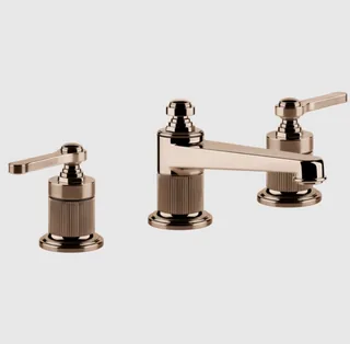 Смеситель для раковины, Gessi, VENTI20, цвет-Copper PVD